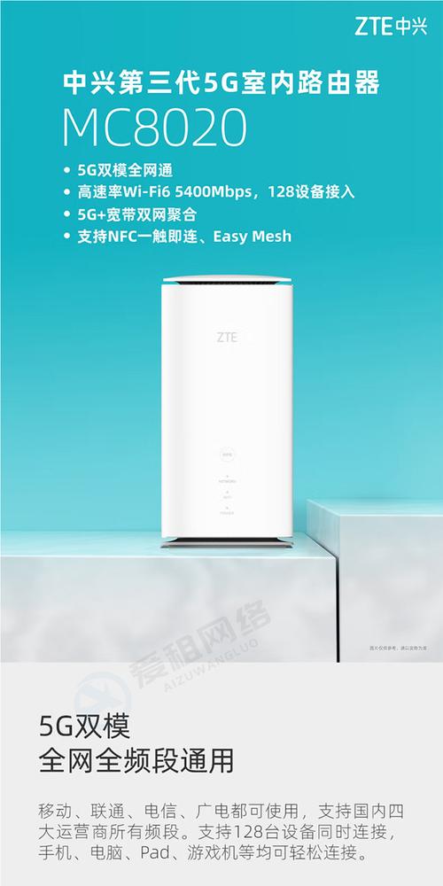 5g cpe 3pro mc8020 ax5400 wifi6双频 无线移动千兆路由器